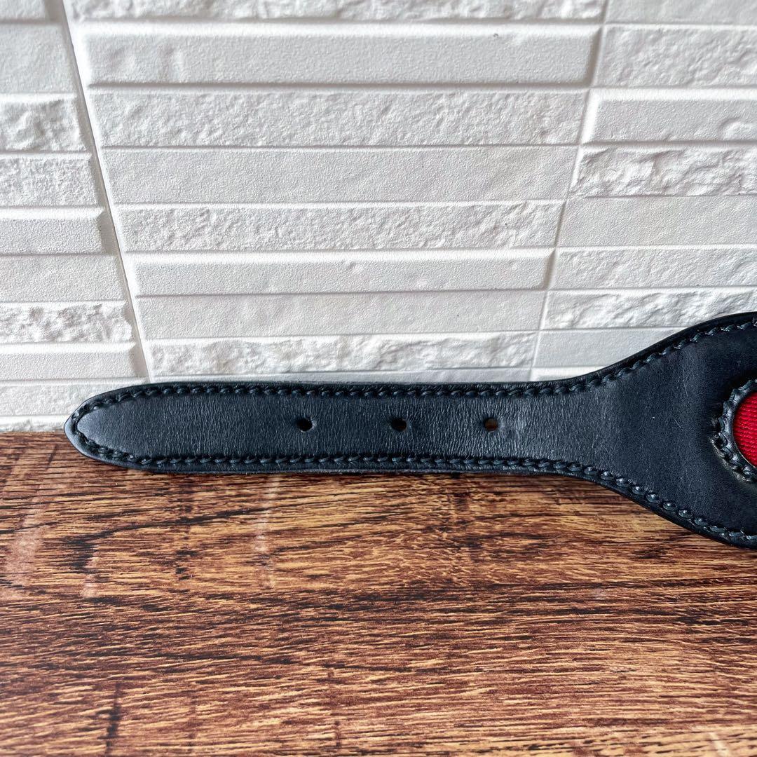 レア グッチ シェリー ライン ホースビット コットン × レザー ベルト