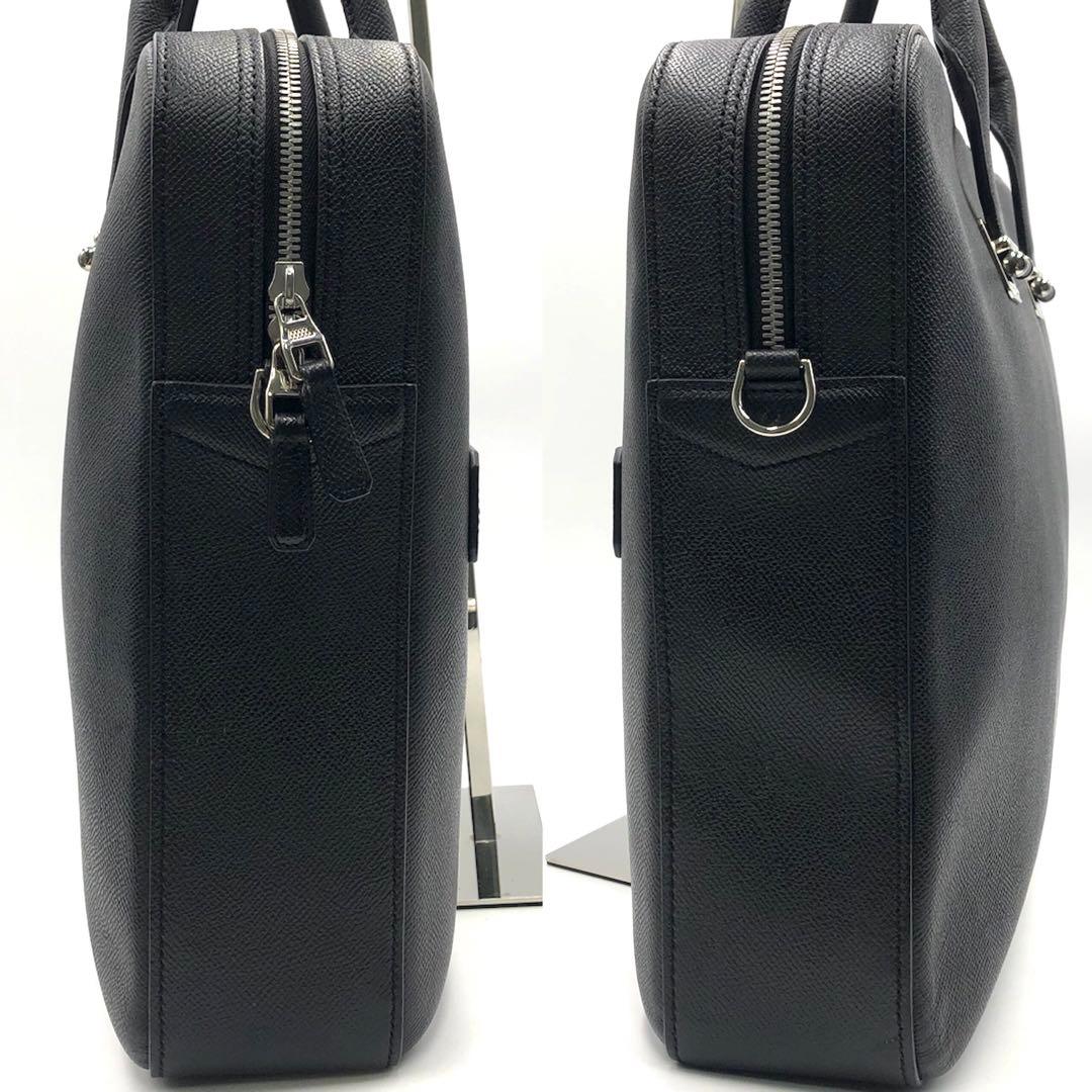 極美品 ダンヒル カドガン 2way ビジネスバッグ A4 レザー ブラック