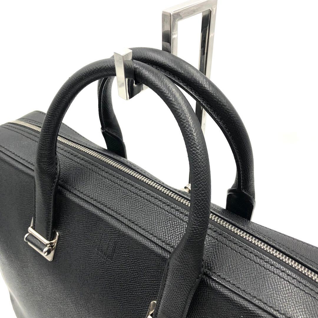極美品 ダンヒル カドガン 2way ビジネスバッグ A4 レザー ブラック
