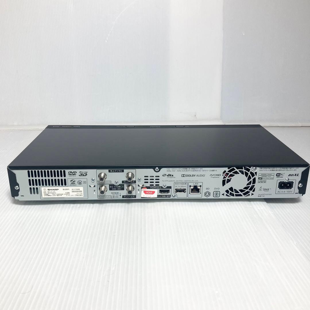 極美品 SHARP 4K ブルーレイレコーダー 4B-C40AT3 2019年製