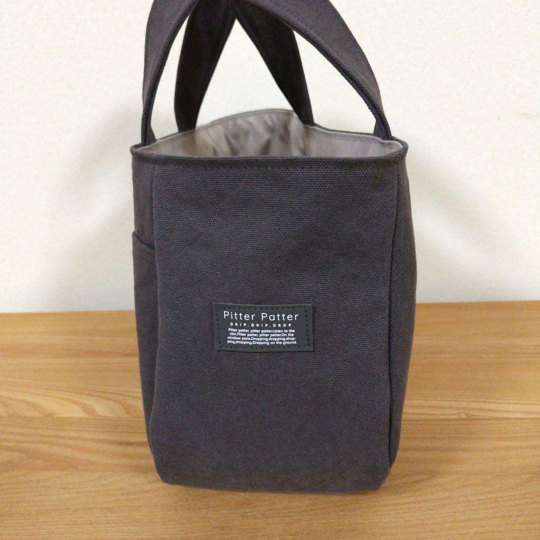 ハンドメイド、トートバック、帆布 ラウンド&ティアドロップ