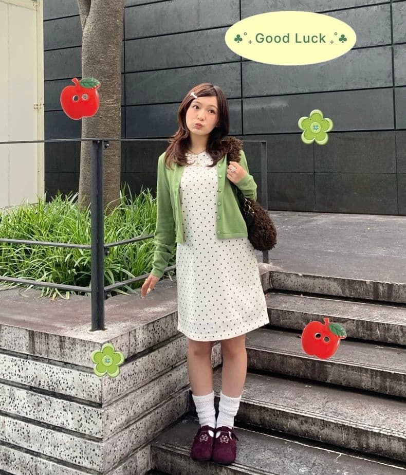 完売品 ドット柄 ミニ丈 ジャンスカ TINA：JOJUN