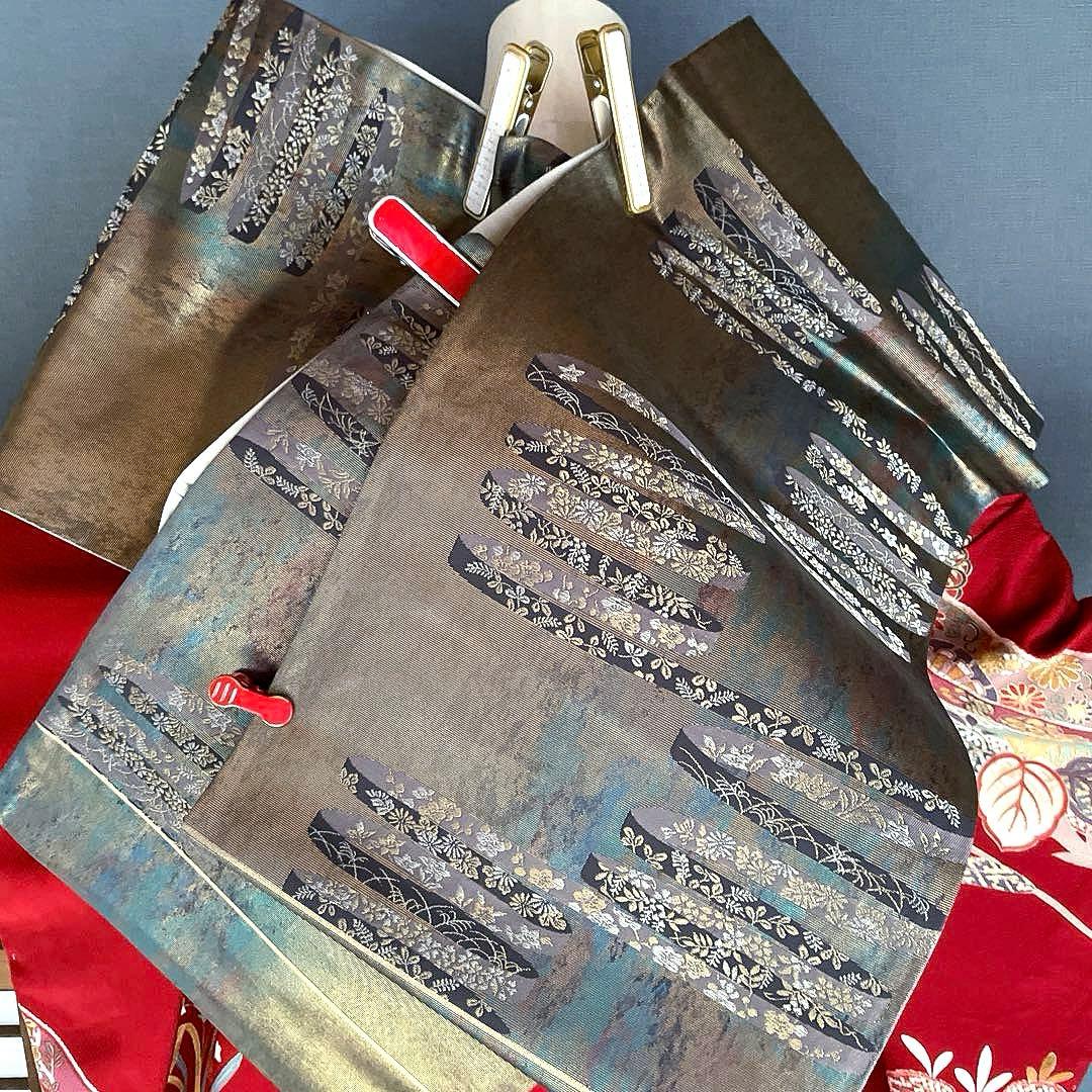 振袖フルセット　高身長　新品　手描き友禅　成人式振袖　振袖　裄丈69 赤