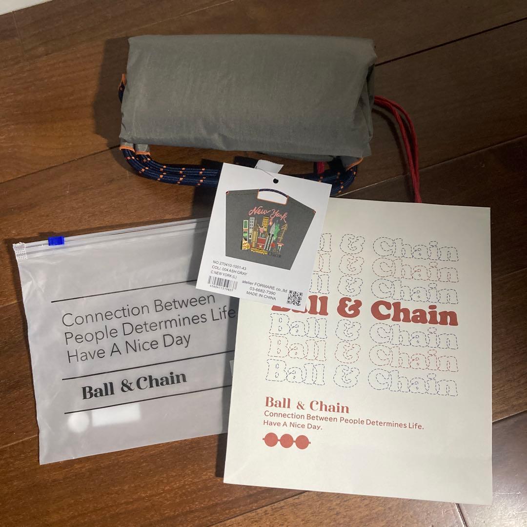 【新品　正規品】ボール&チェーン　チャコット　ニューヨーク　Lサイズ エコバッグ