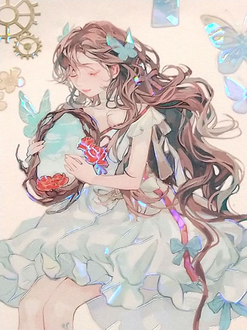 ✩再販✩J767＃茜色零落(贝壳光)迷雾切り売り海外人物マステ女の子