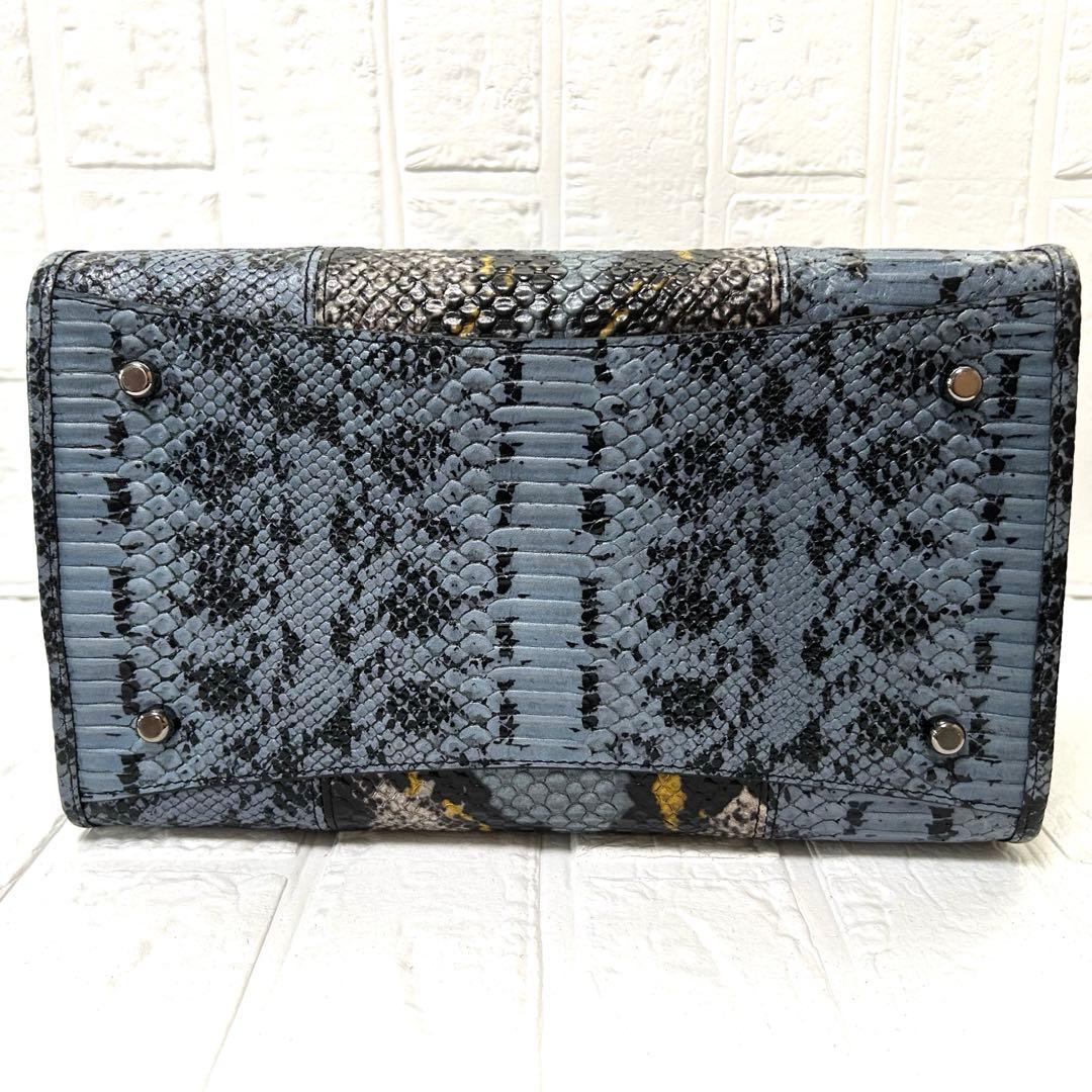 ♦︎COACH♦︎パイソン柄2wayレザーバッグ　ショルダー付き　未使用品