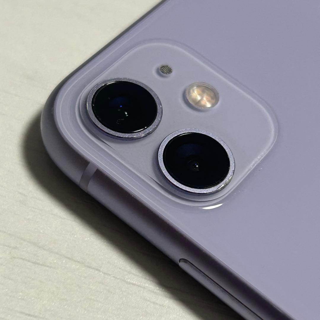 美品　iPhone11 バッテリー87% パープル 64GB