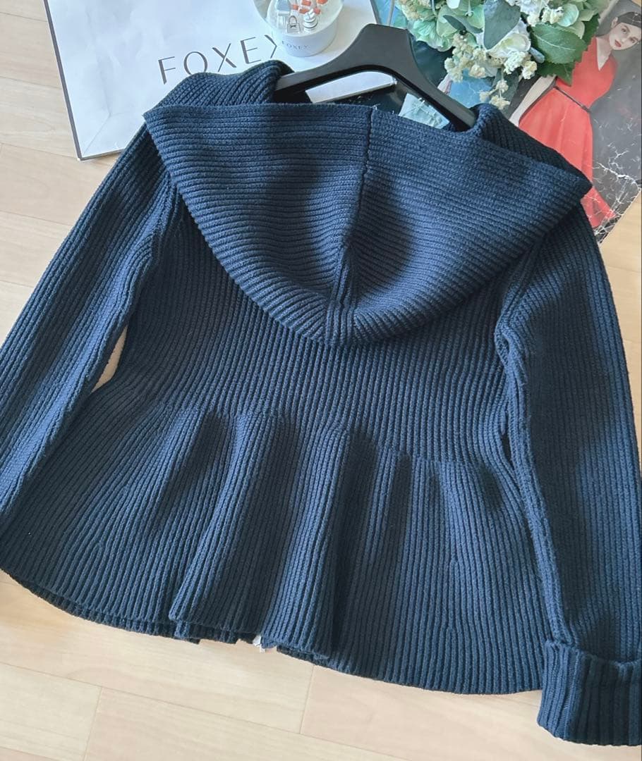 極美品！FOXEYニットパーカー　40 Rene foxey