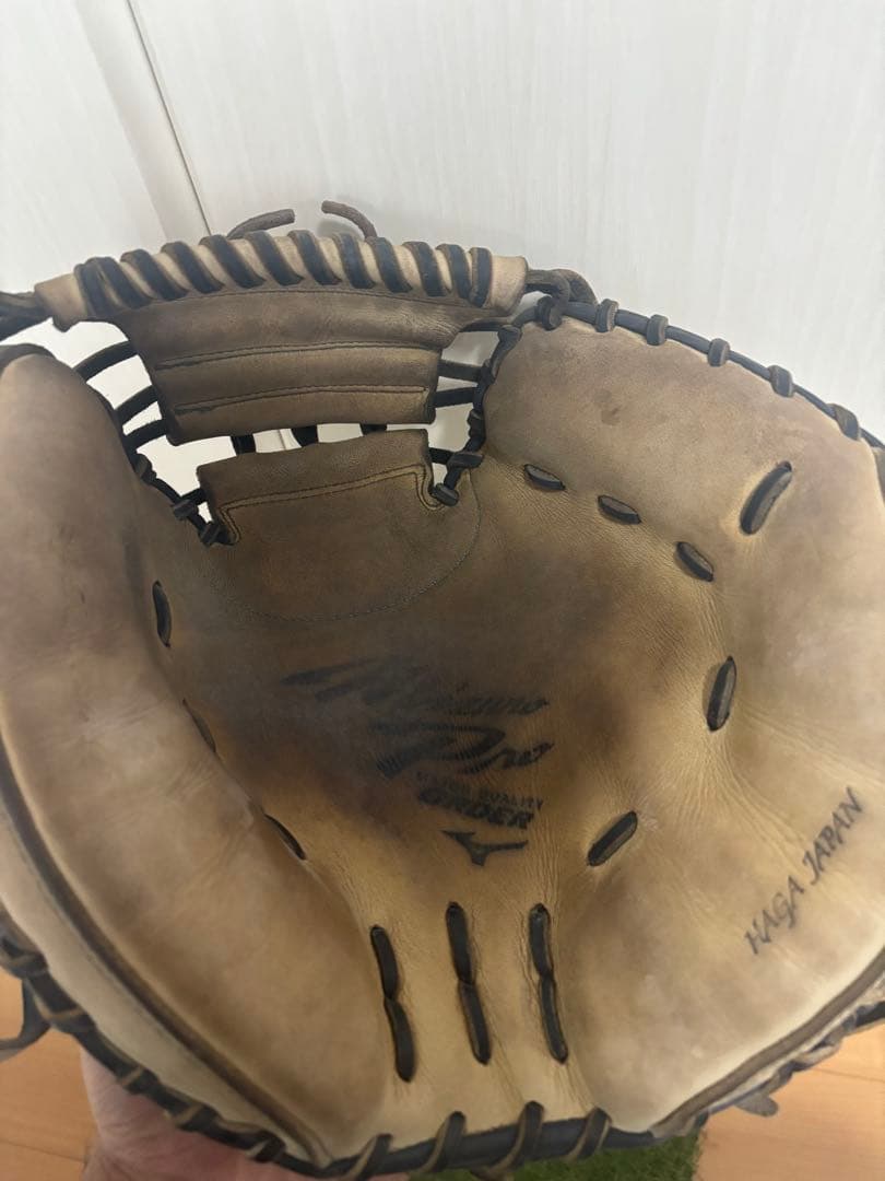 日本製　波賀ジャパン　ミズノプロ ダイバーシティブルー　キャッチャーミット