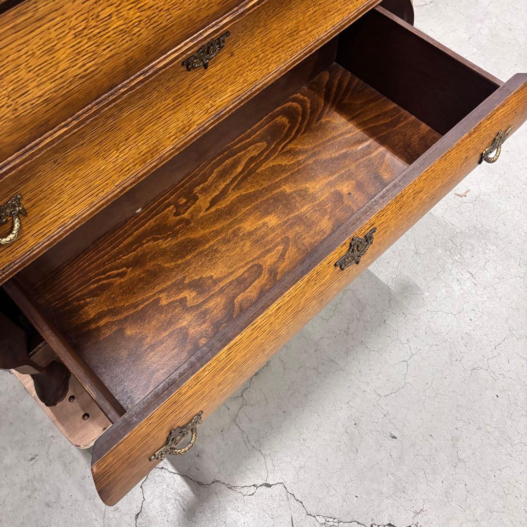 英国アンティーク 大型 木製サイドボード 飾り棚 チェスト カウンターテーブル