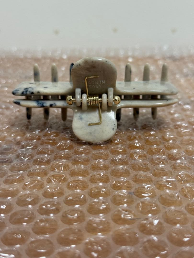 新品［UNDO HAIRWARE］No.4 ヘアクリップ**グレーマーブル**