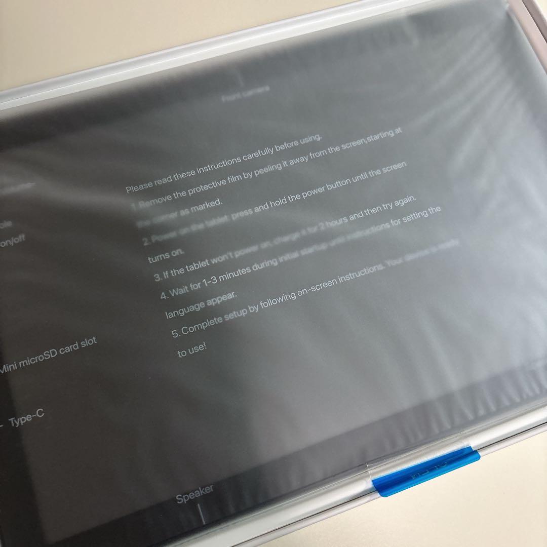 高画質　タブレット　Android14 10インチ　ホワイト　スピーカー