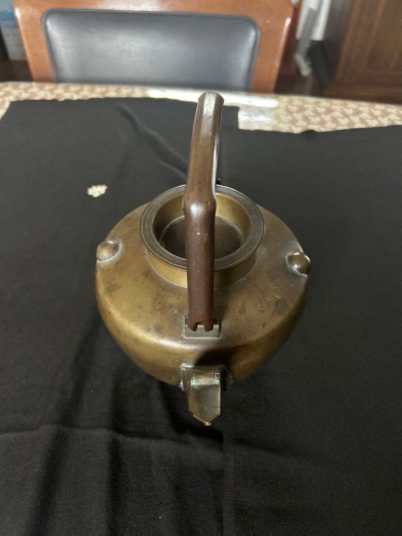 中国古玩急須　煎茶道具　煎茶道　煎茶　金属　鉄瓶　骨董　アンティーク