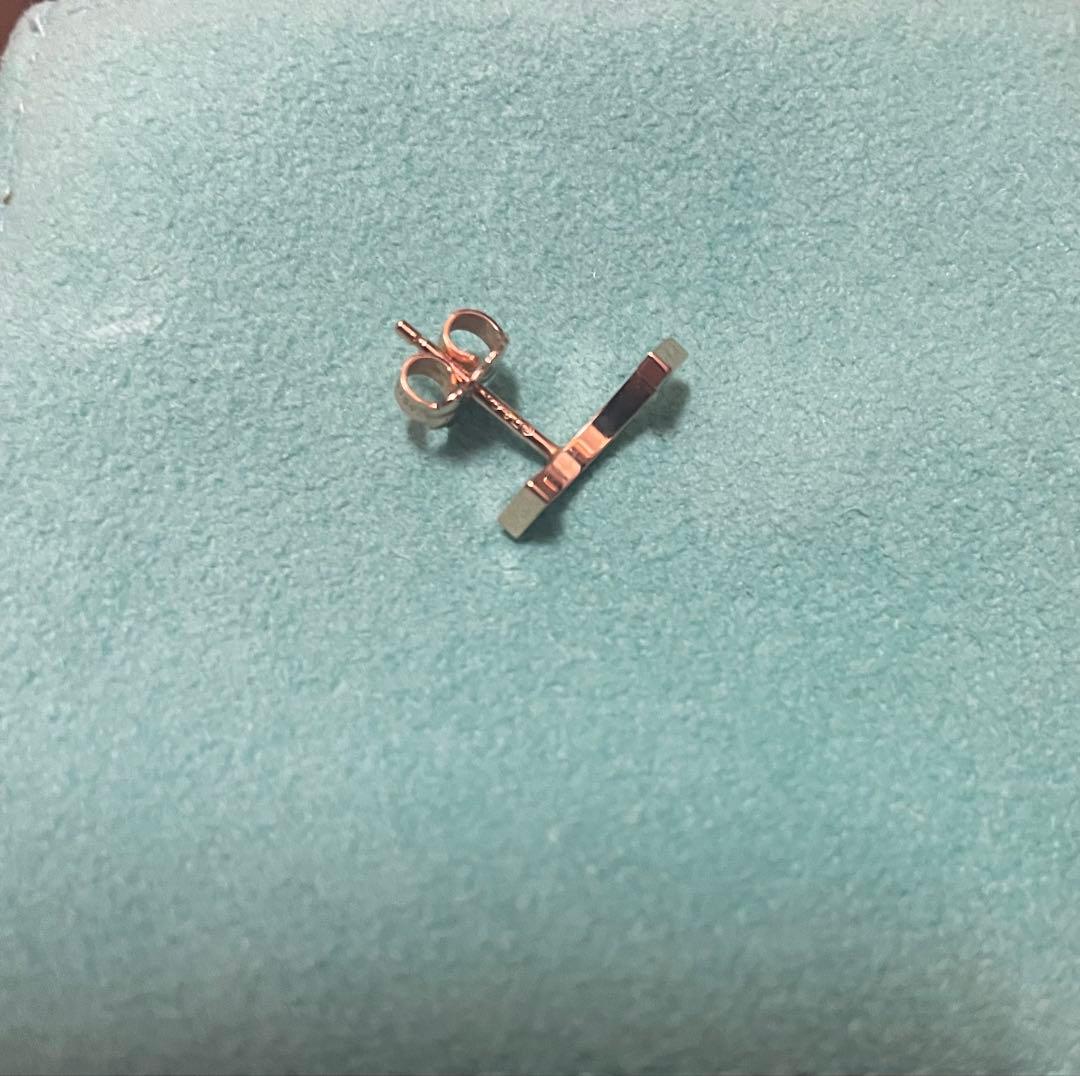 ティファニー スマイル 18k ピアス 片耳 ローズゴールド
