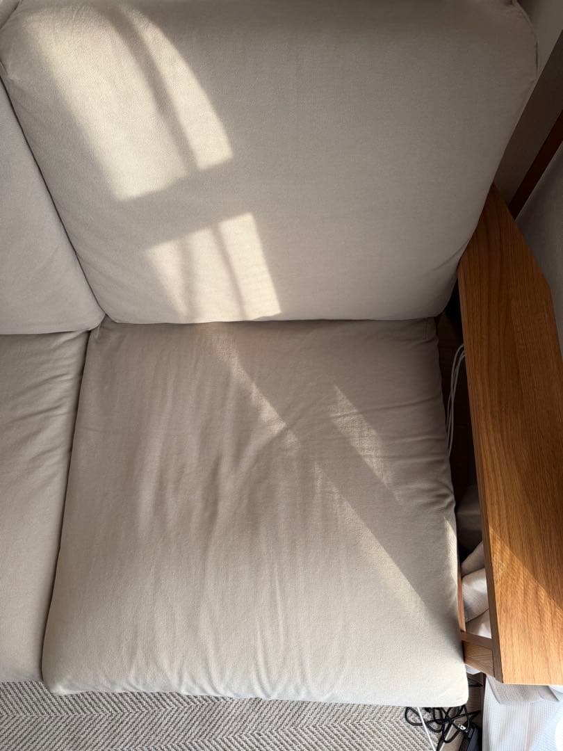 無印良品ソファ本体ウレタンポケットコイル2シーター