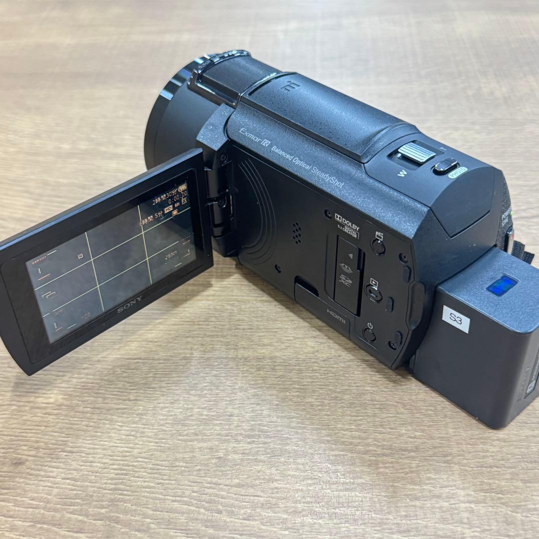 美品★本体＋バッテリーのみ SONY 4K ビデオカメラ FDR-AX45