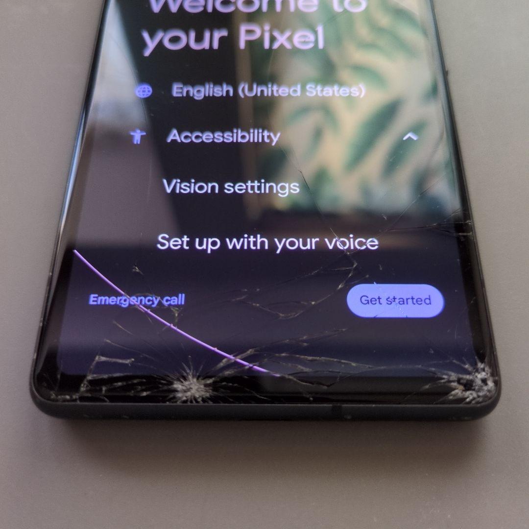 Google Pixel 7a／本体／画面割れアリ