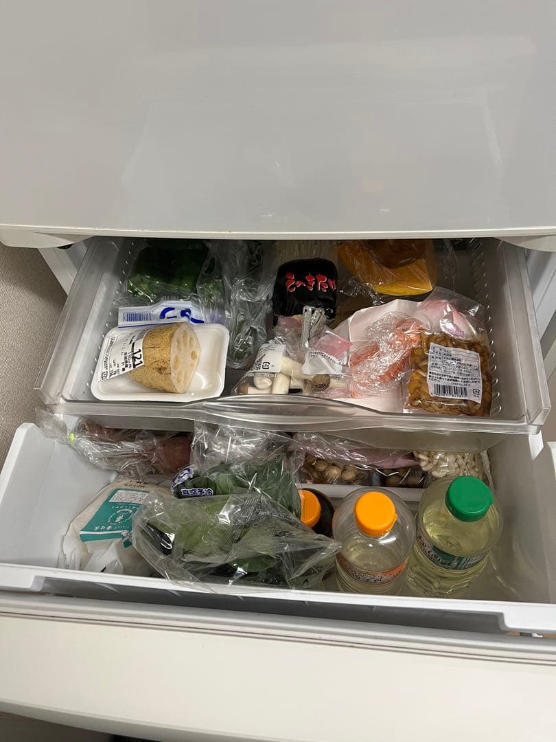 Panasonic 冷蔵庫 3ドア 365L 左開き NR-C370CL-W