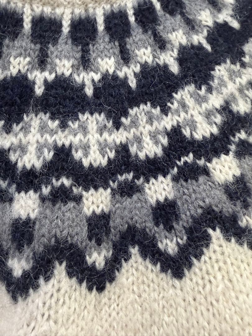 トップス BATONER MOHAIR NORDIC CREW NECK