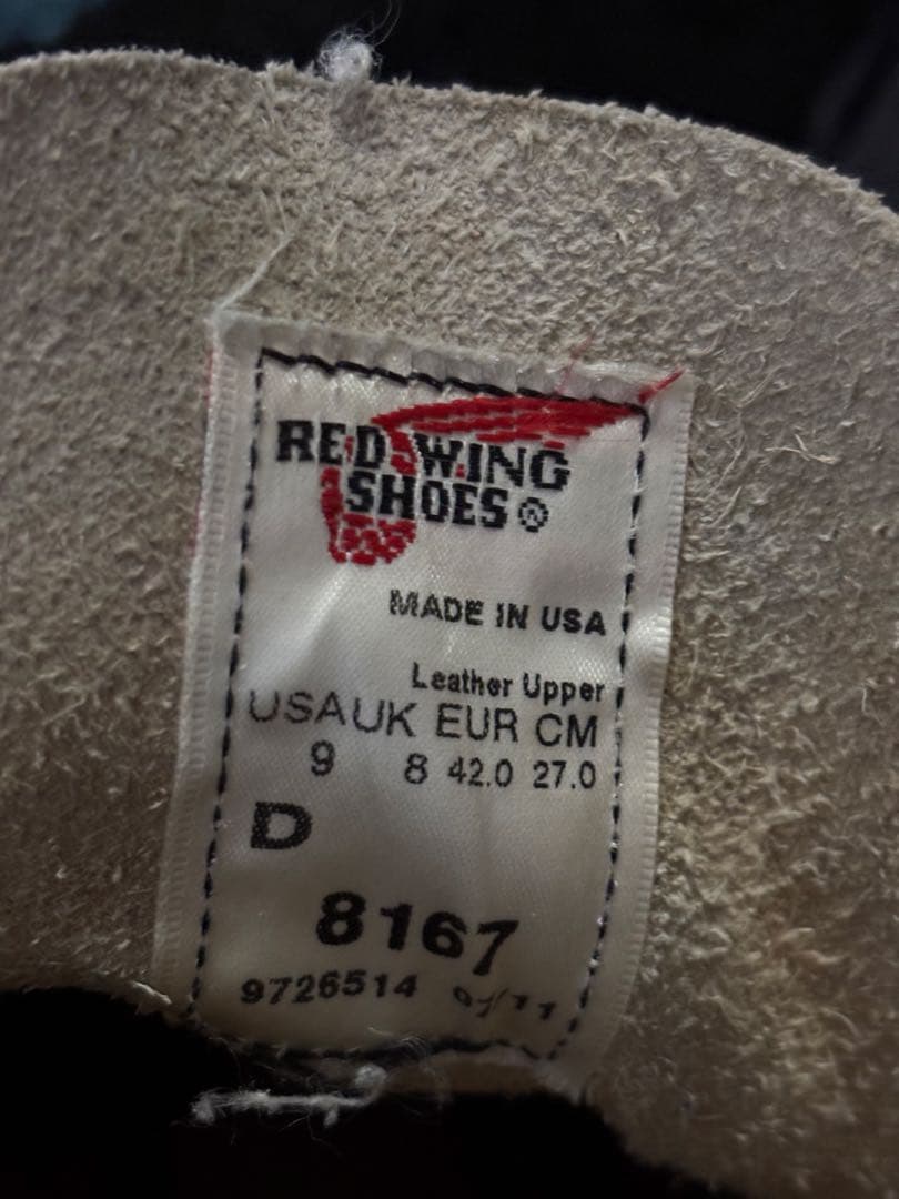 8167 RED WINGレッドウィング　9(D