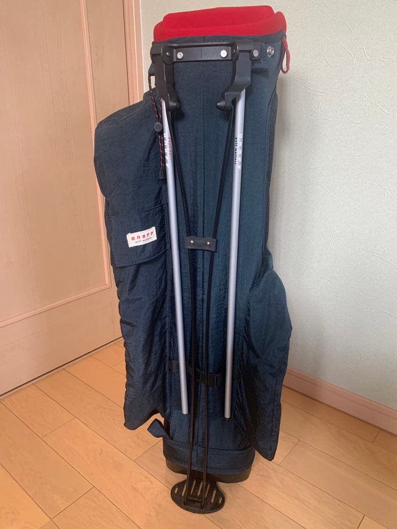 onoff オノフ スタンド キャディバッグ ネイビー/レッド OB0324