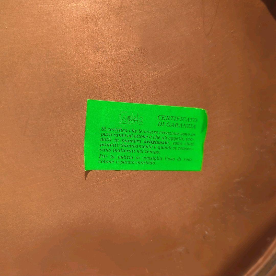 【特価】イタリア製　編み上げ　傘立て　アンブレラスタンド　銅真鍮　レザーブーツ風