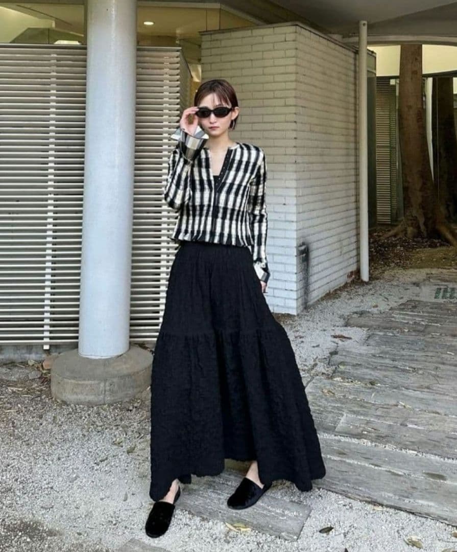 CLANE クラネ SHIRRING DESIGN BLOUSE サイズ1