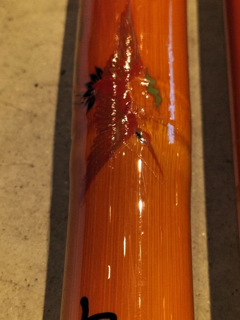 カビーテ郡上竿　竹竿　渓流竿　鮎竿　手作り　5本継ぎ