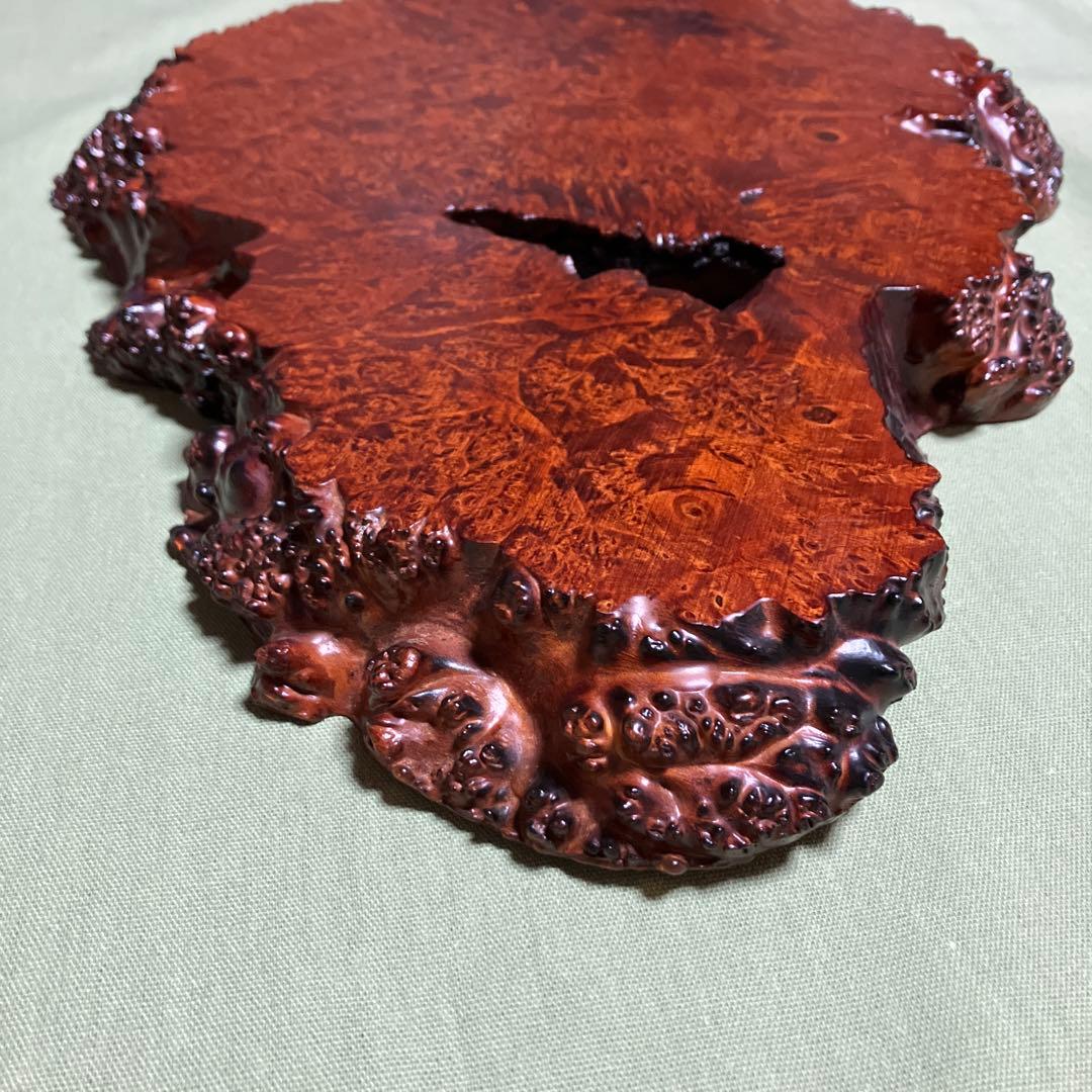 天然木　1枚板　玉杢 花台 飾り台 敷板　香台　盆栽台