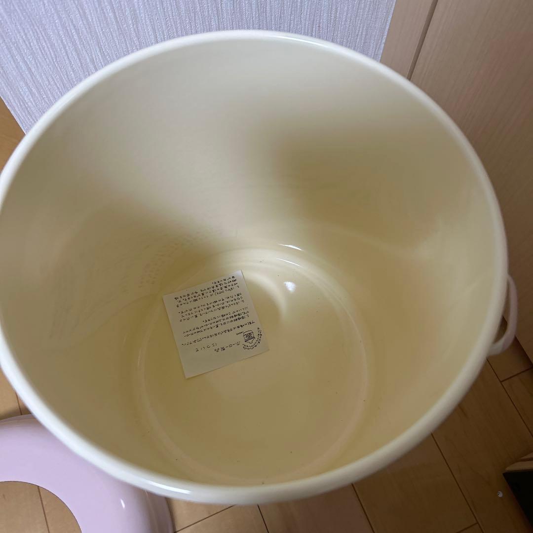 イマン imane フローラ ホーロー トラッシュ缶 特大 希少 アンティーク