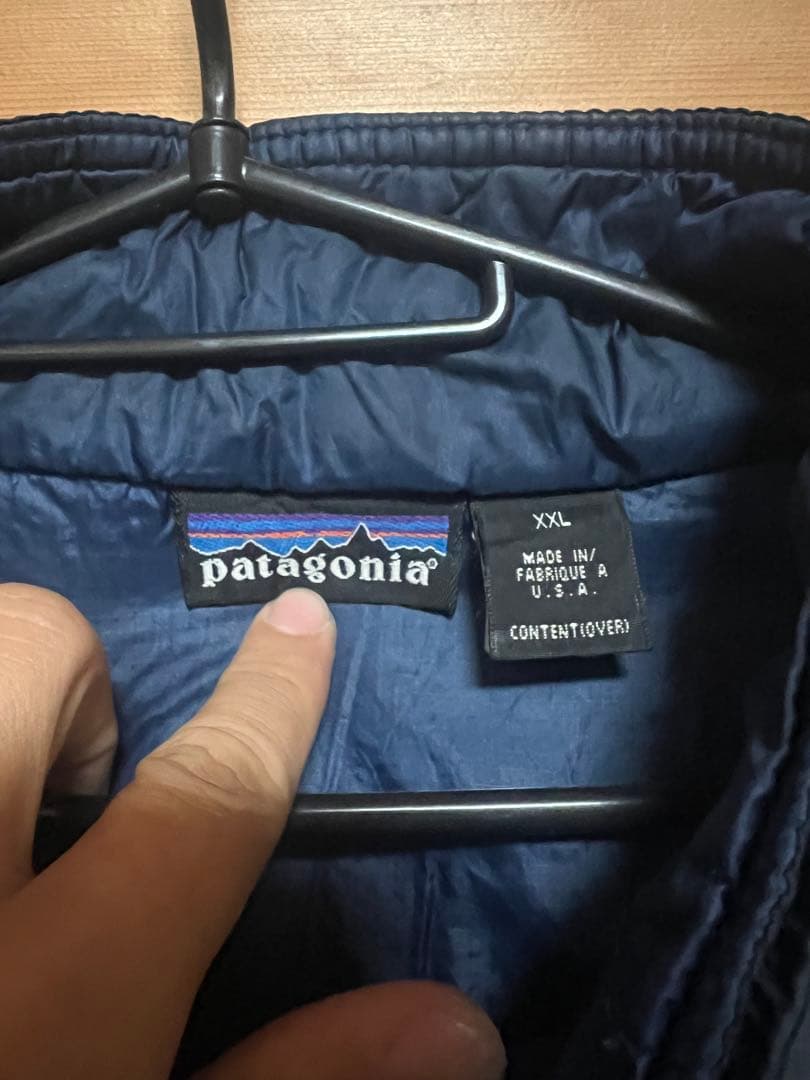 美品 希少XXL USA製 Patagonia puff ball vest