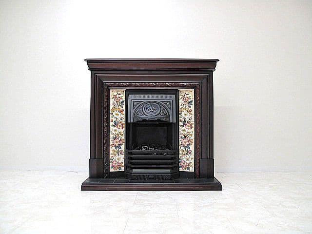 英国サンクレスト製 電気暖炉 セヴィル ローズウッド マントルピース クラシック