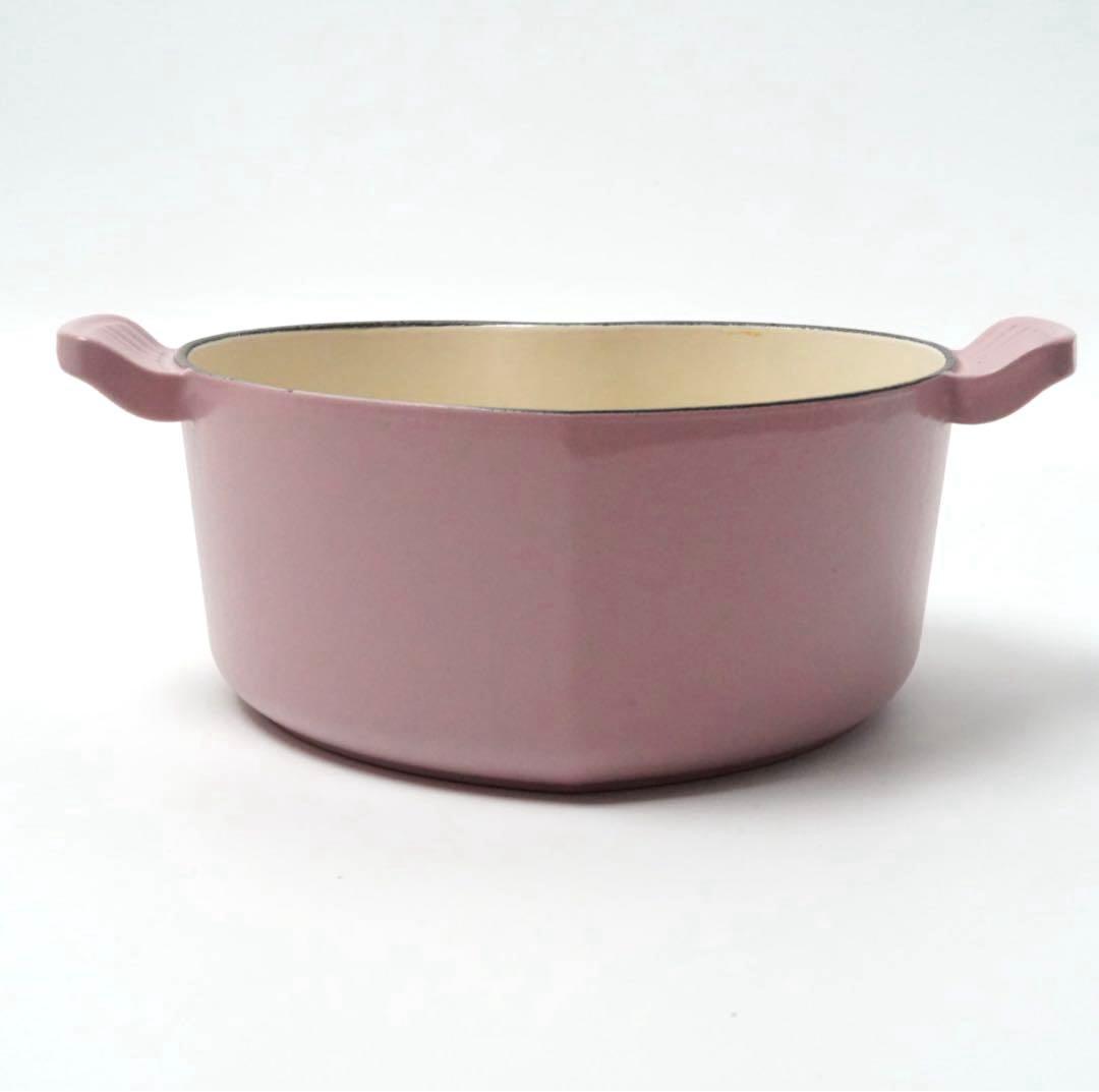 【美品】LE CREUSET　ココット ダムール　シュガーピンク　18cm