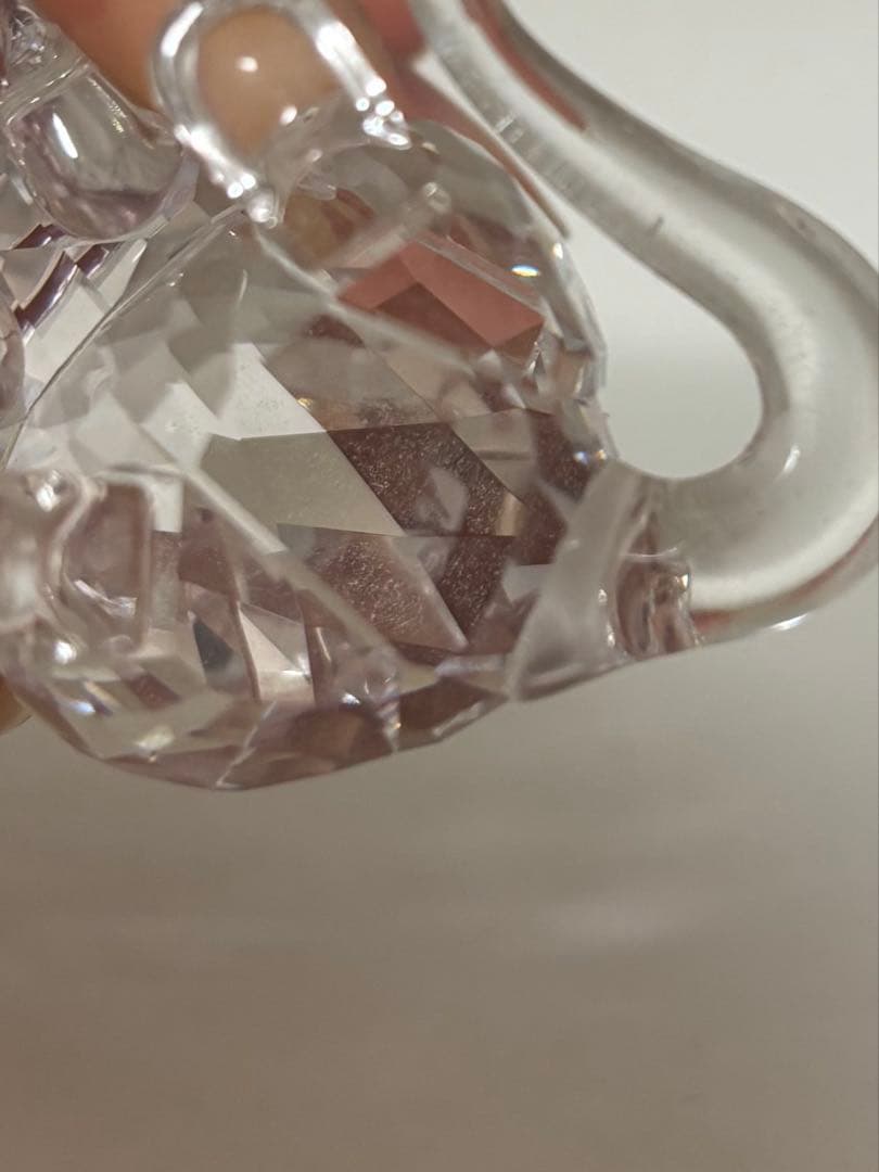 スワロフスキー　猫の置物 透明