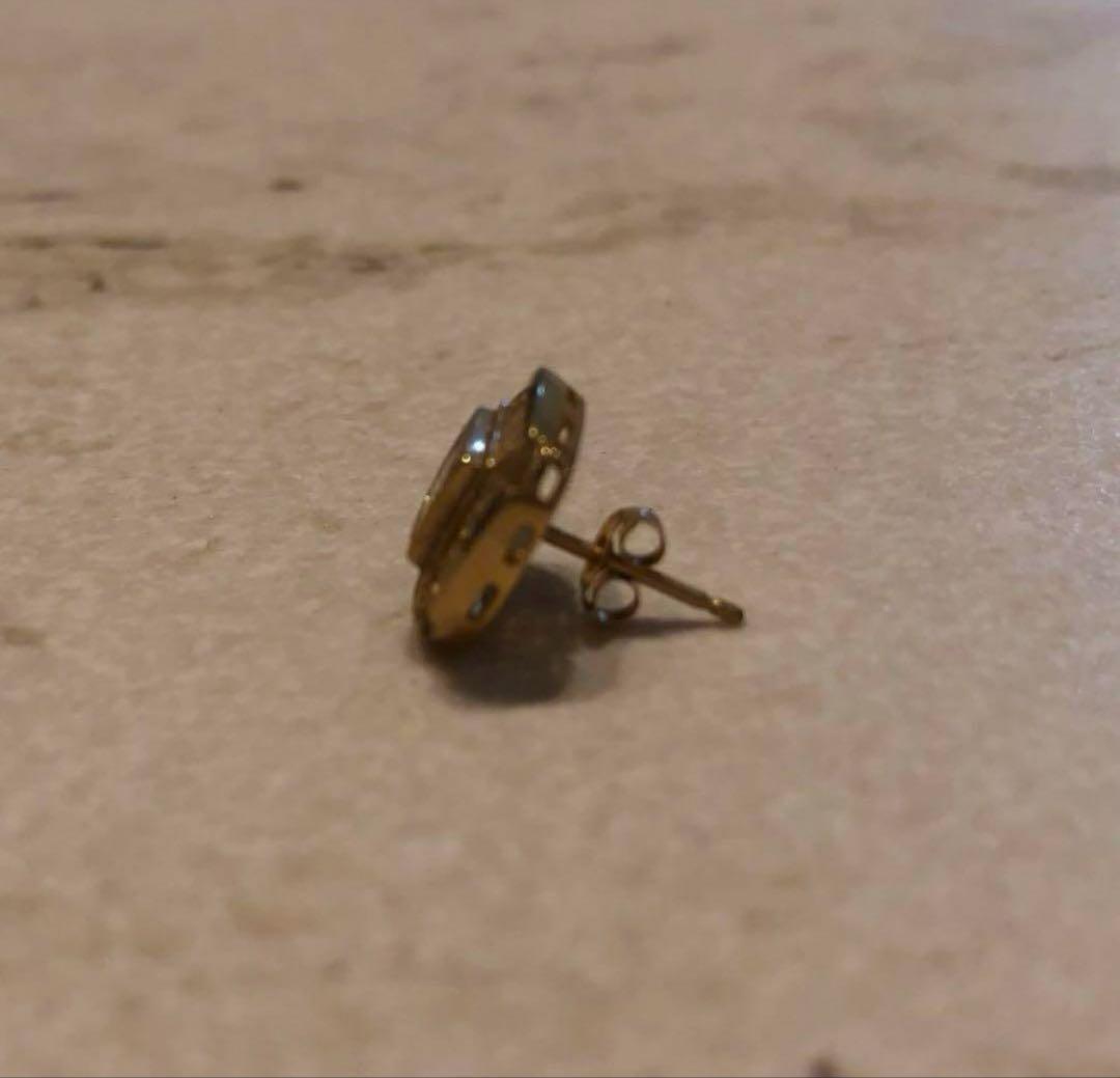 LA買付品　イエローゴールドピアス10K 9mm avalanche アバランチ