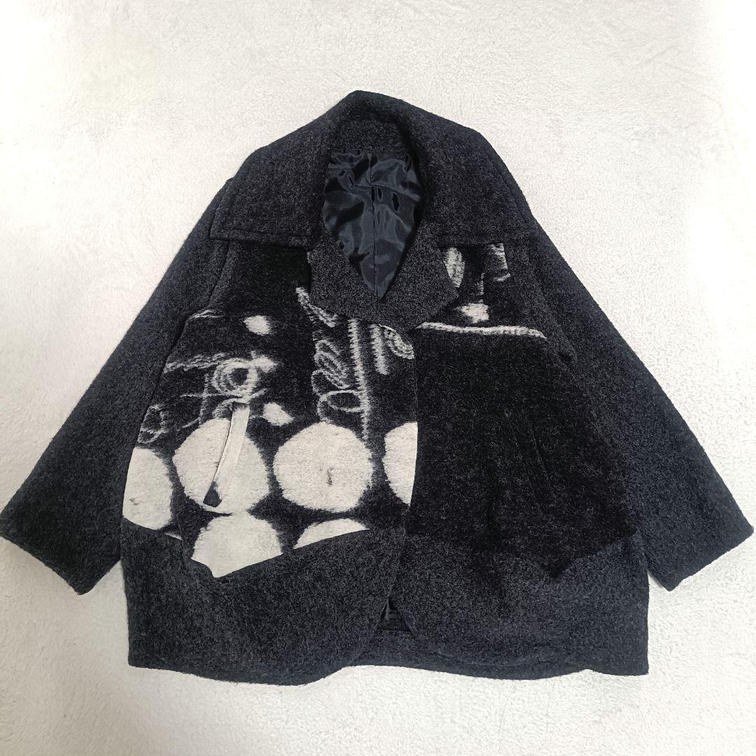 ジェニーギャルソン ウール 立体 コート ジャケット 三星ドレス