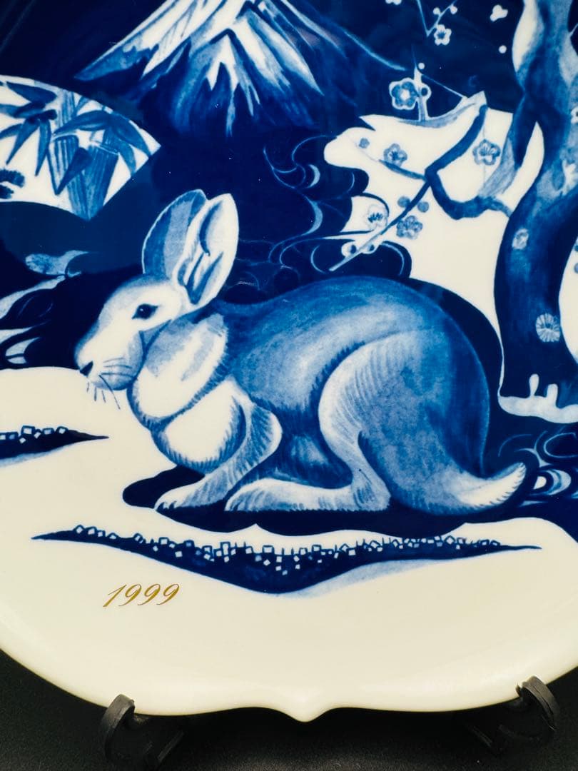 【世界限定500】✨希少✨マイセン 兎 1999 イヤープレート