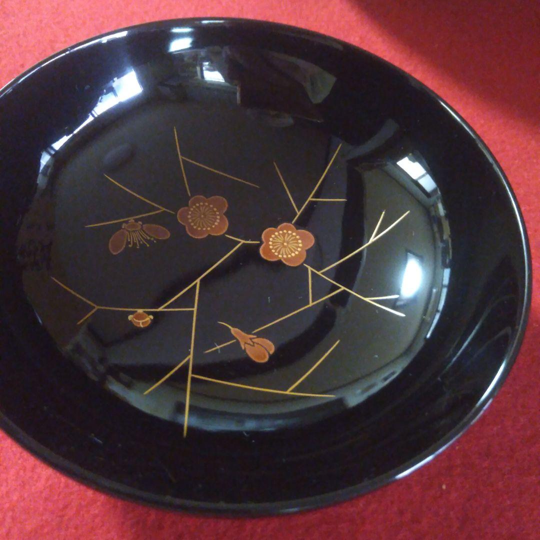 輪島塗　梅蒔絵入椀五客　未使用品