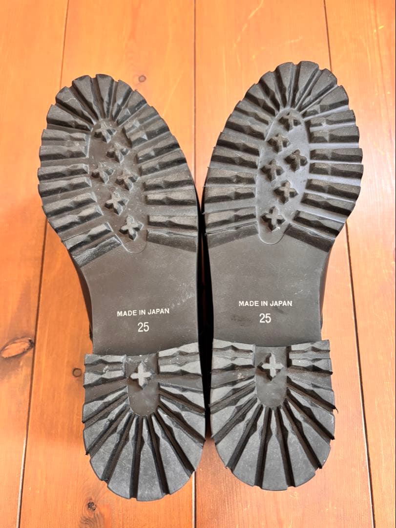 ADELO アデロ シークレットシューズ ラウンドトゥ 25.0 本革 革靴