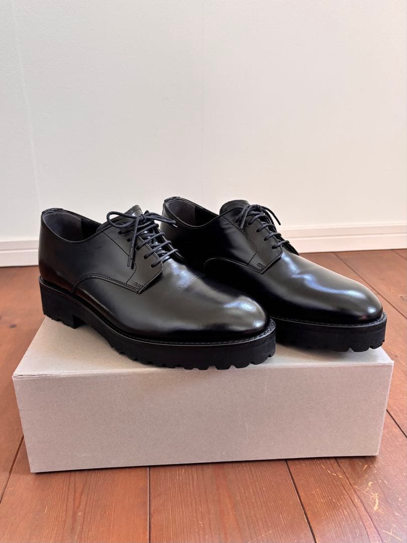 ADELO アデロ シークレットシューズ ラウンドトゥ 25.0 本革 革靴