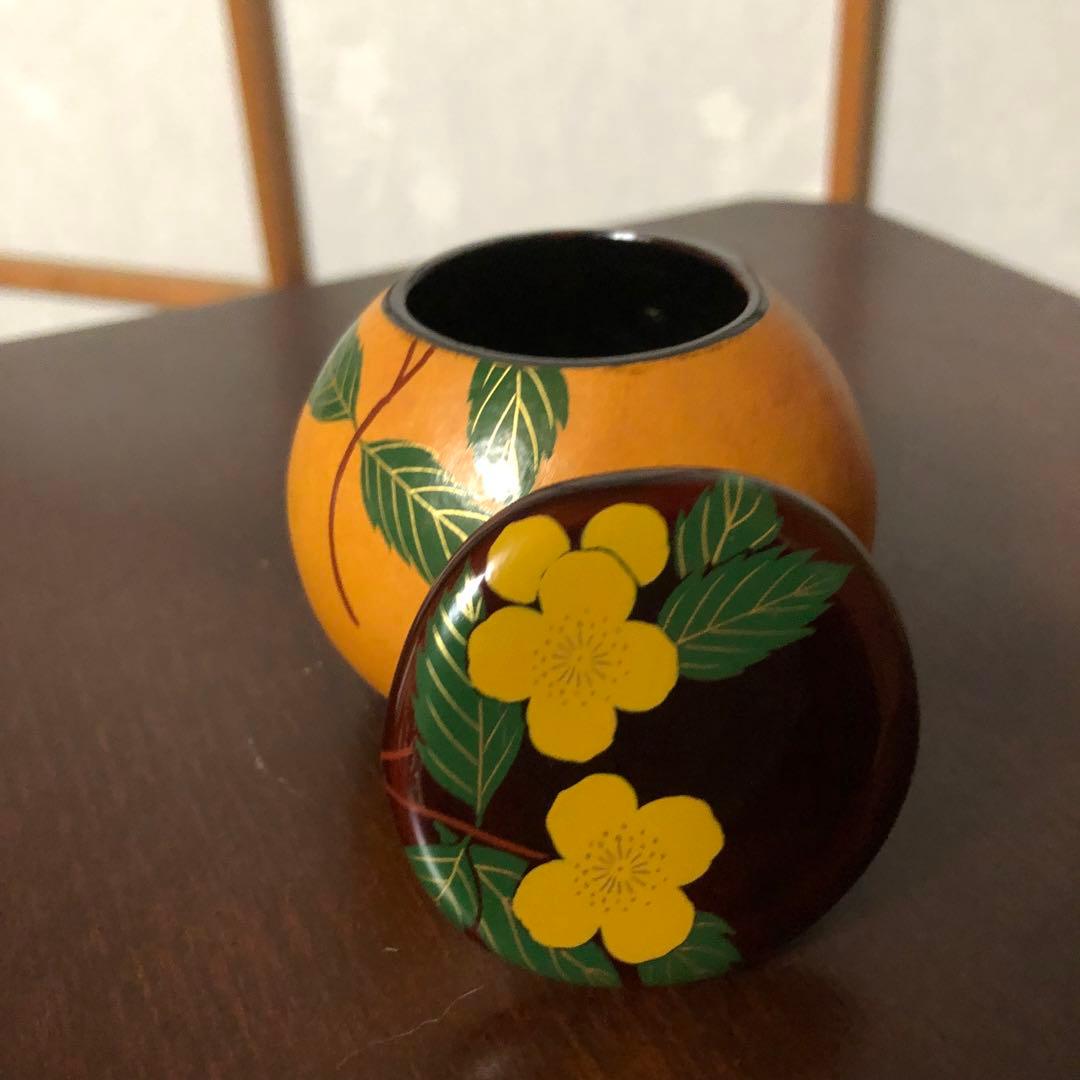 【箱有り】山吹　蒔絵　瓢箪　茶器　茶道具