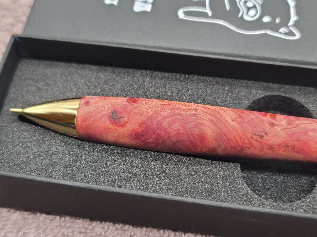 新品　こぶた工房　タクサスフロリニーバー　極上杢　シャープペンシル0.5