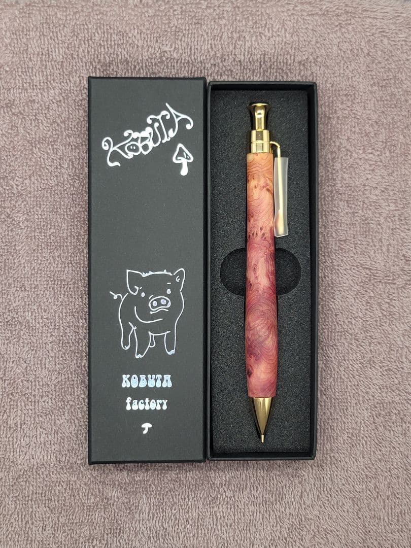 新品　こぶた工房　タクサスフロリニーバー　極上杢　シャープペンシル0.5