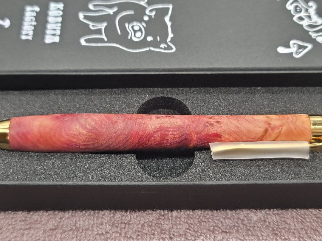 新品　こぶた工房　タクサスフロリニーバー　極上杢　シャープペンシル0.5