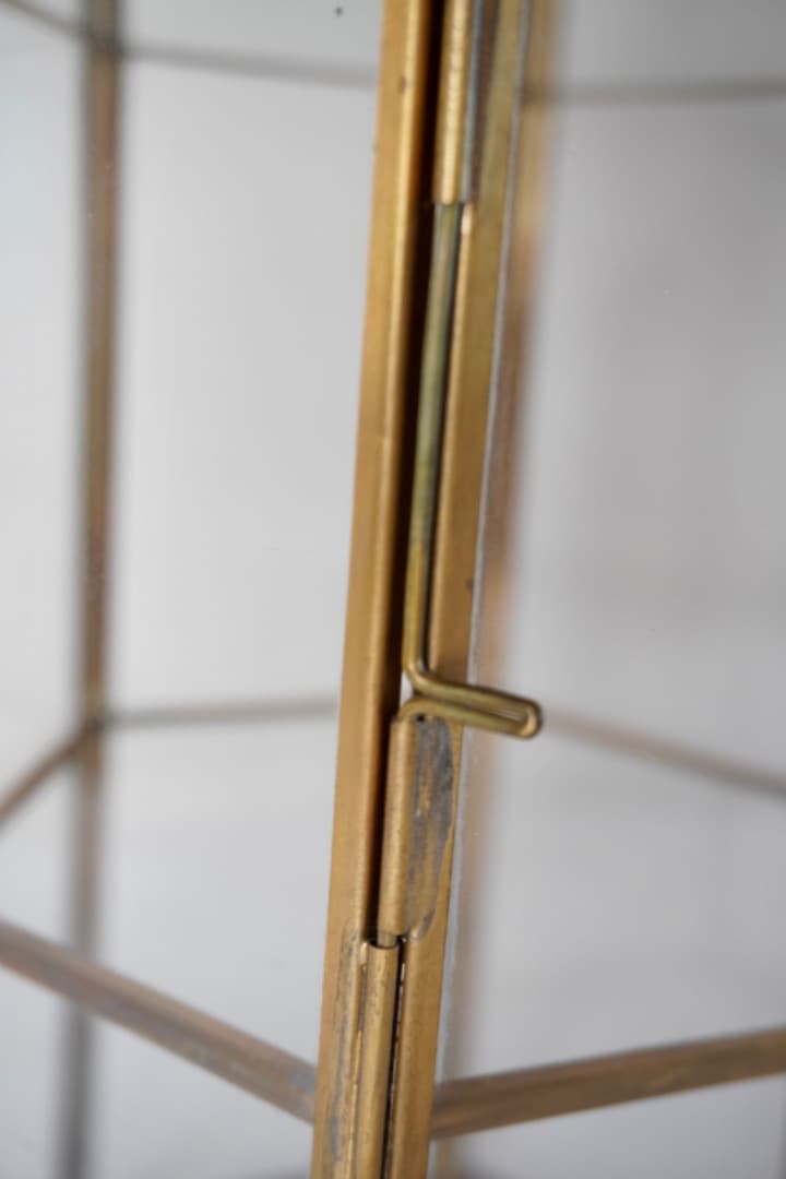 ガラスショーケース ジュエリーケース ヴィンテージ 真鍮