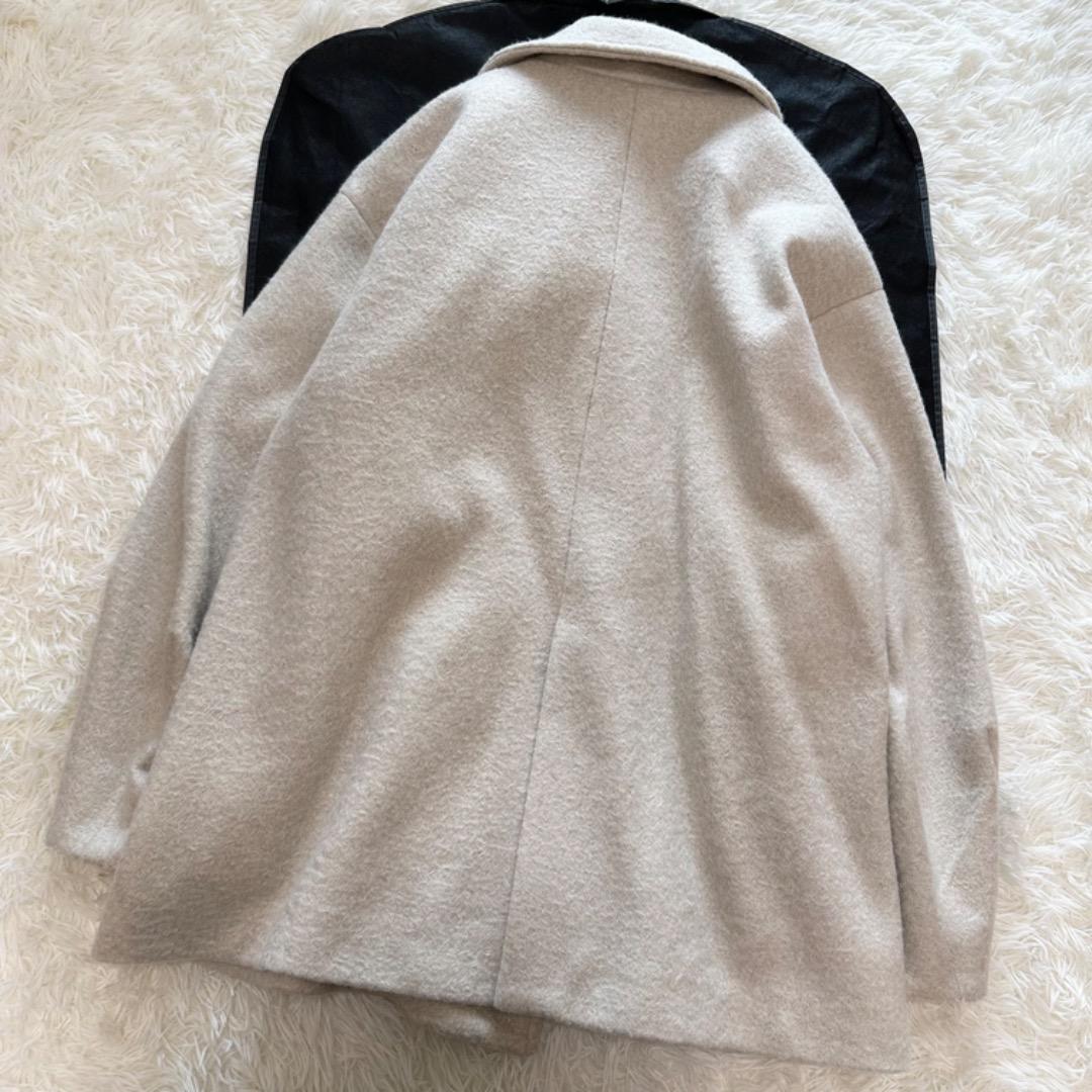 mystic シャギーミドルコートアイボリー サイズ2