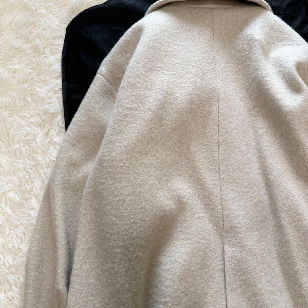 mystic シャギーミドルコートアイボリー サイズ2