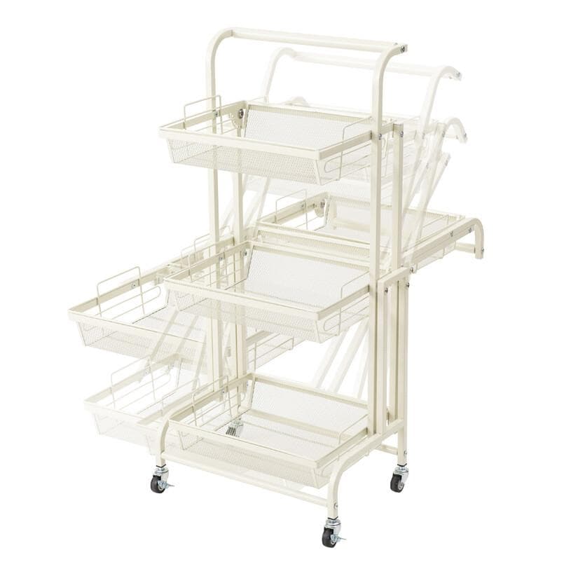 NGI WG RBS　収納ワゴン　ホワイト　収納ラック