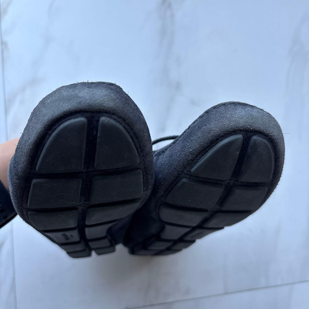 PRADA ダークブルー スエード ローファー　紺色