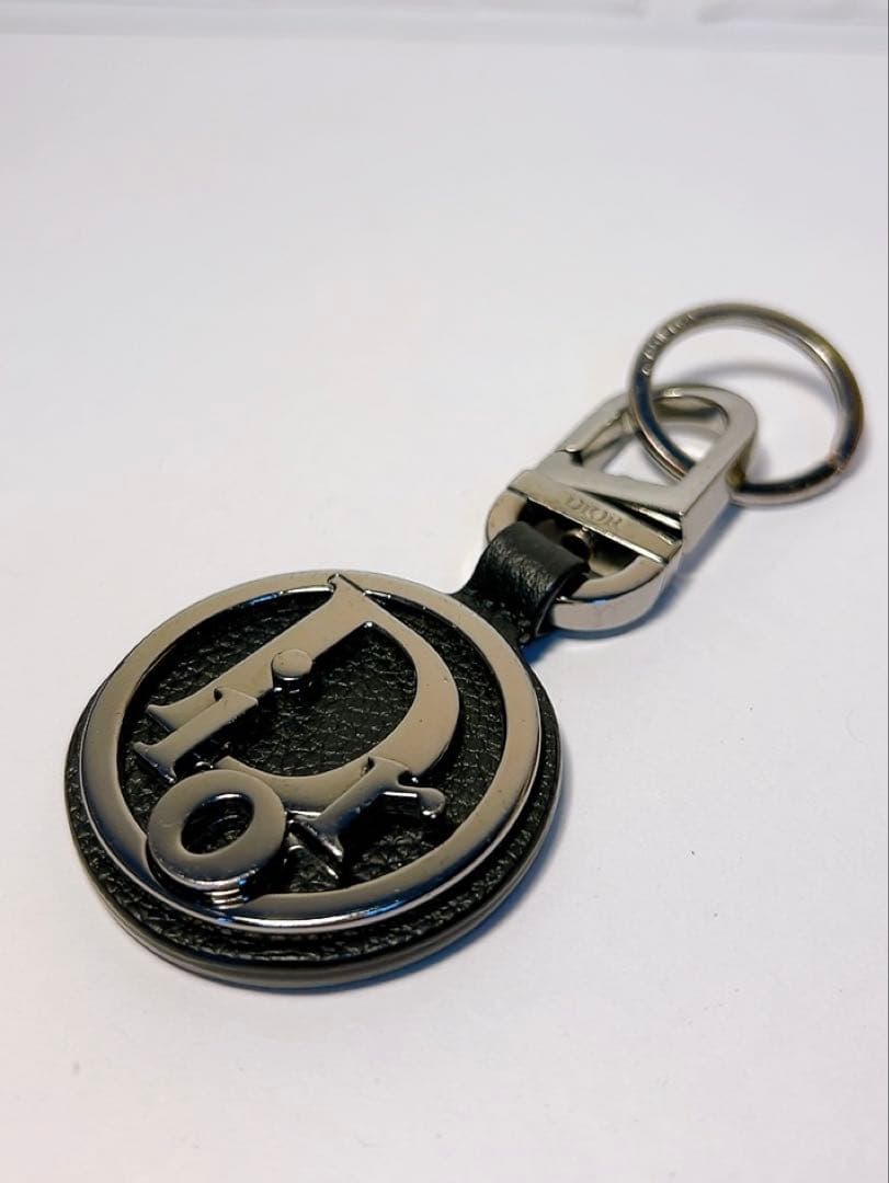 ディオール　Dior キーホルダー　キーリング　Dior ロゴ　ブラック